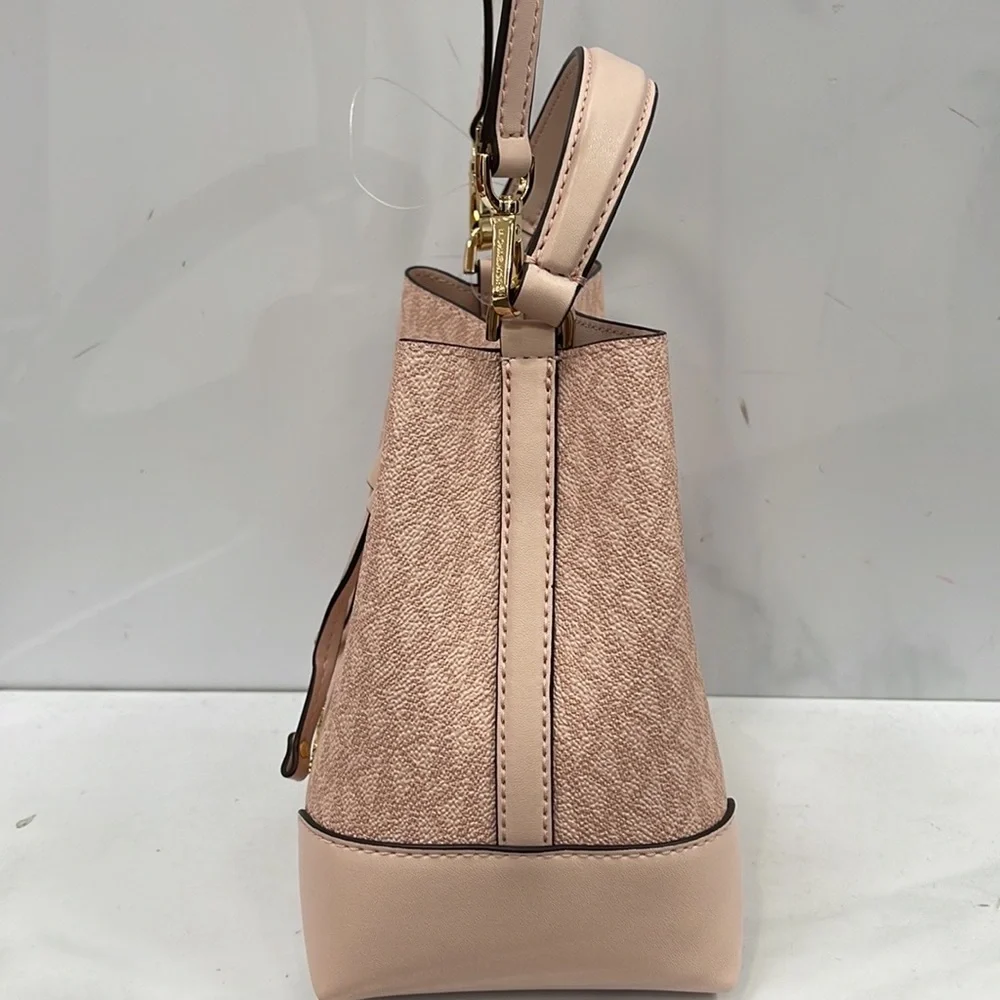 MICHAEL KORS 35F2GM9M1B MERCER SMALL BUCKET DRAWSTRING CROSSBODY Dk Powder Blush